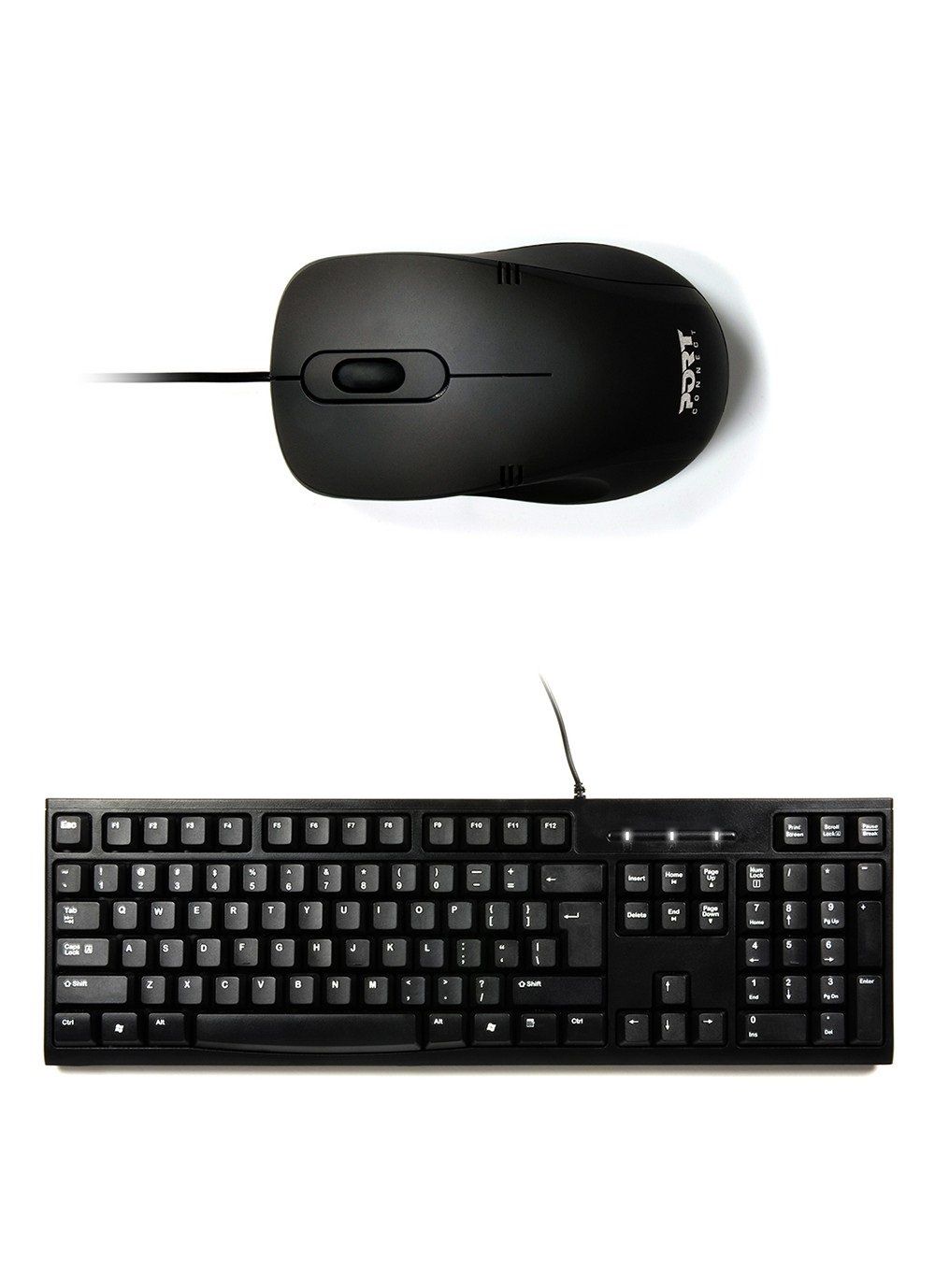 Port Designs 900900-UK keyboard Mouse included Universal USB QWERTY UK English Black - Image 1