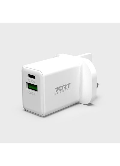 Port Designs 900069-UK mobile device charger Smartphone Tablet White AC Fast charging Indoor