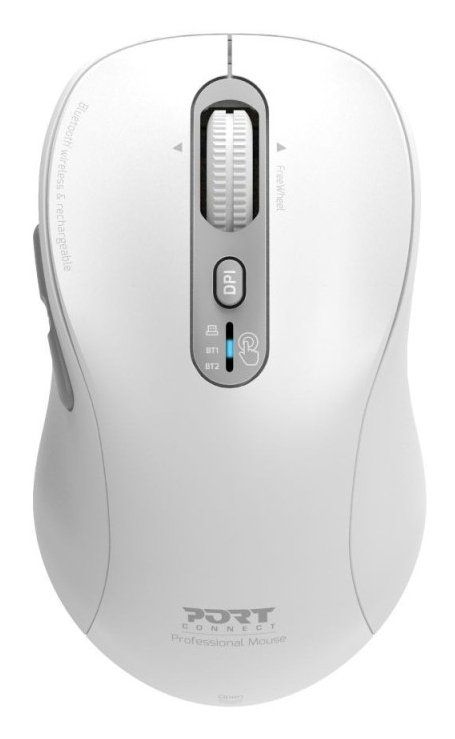 (New) Port Design - White FreeWheel BLUETOOTH & WIRELESS & RECHARGEABLE EXPERT MOUSE - Image 1
