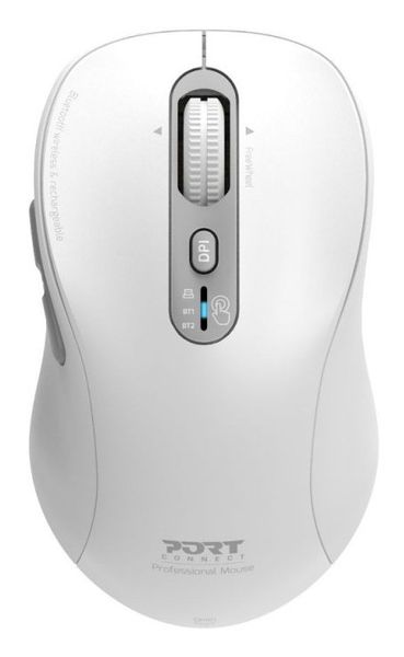 (New) Port Design - White FreeWheel BLUETOOTH & WIRELESS & RECHARGEABLE EXPERT MOUSE