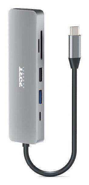 Port Designs 900162 interface hub USB Type-C Silver - Image 1