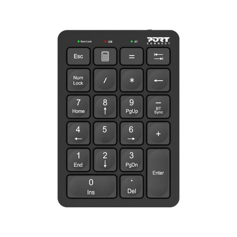 Port Designs 900802 numeric keypad Laptop/PC Bluetooth Black - Image 1