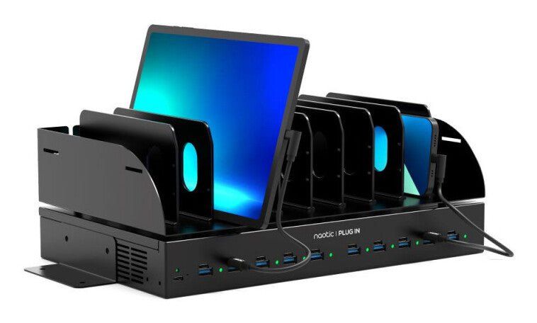 Port Designs 903001 charging station organizer Desktop mounted Metal Black - Image 1