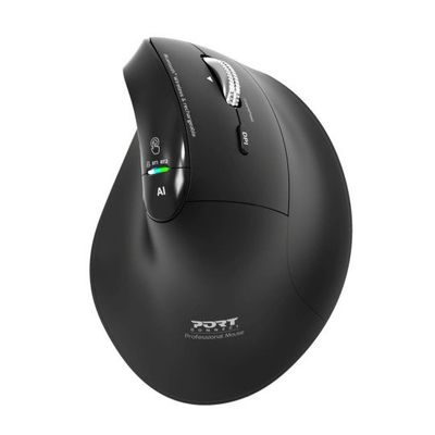 (New) Port Design - ERGO AUDITOR AI Quick Access Button - BLUETOOTH & WIRELESSS & RECHARGEABLE MOUSE