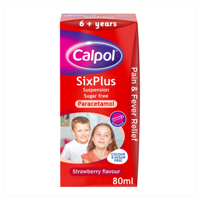 Calpol SixPlus Sugar-Free Suspension Paracetamol 6+ Years 80ml - Thumbnail 2