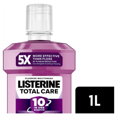 Listerine Total Care 10-in-1 Benefit Clean Mint Mouthwash 1L - Thumbnail 2