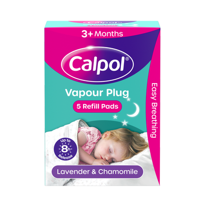 Pack of 5 Calpol Vapour Plug Refill Pads - Teal