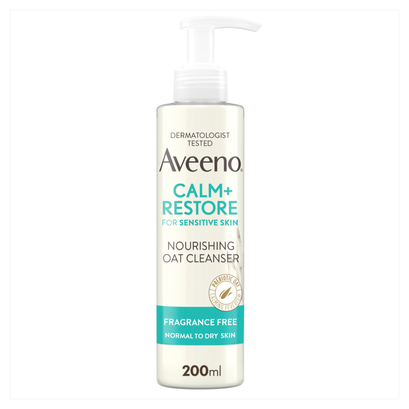 Aveeno Face Calm and Restore Nourishing Oat Cleanser 200ml - Image 1