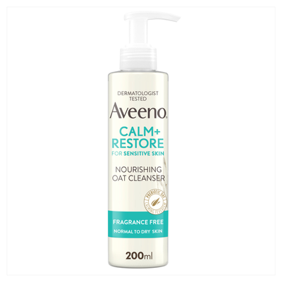 Aveeno Face Calm and Restore Nourishing Oat Cleanser 200ml