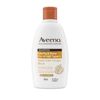 Aveeno Haircare Clarify and Shine+ Apple Cider Vinegar Shampoo 300ml - Thumbnail 2