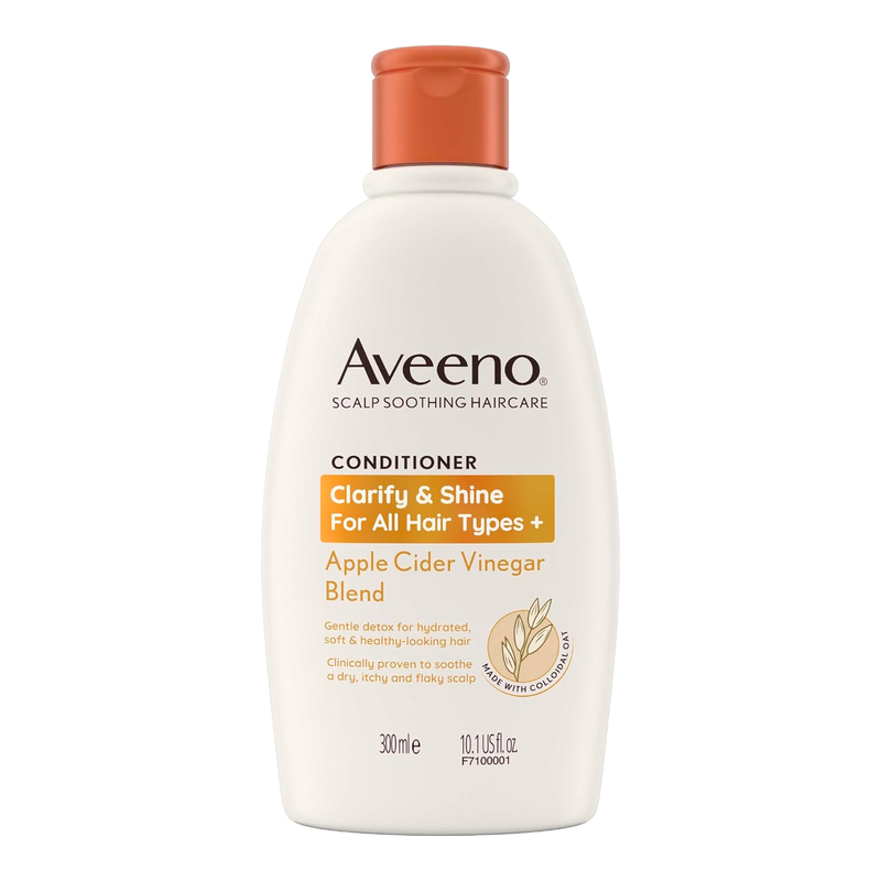 Aveeno Haircare Clarify and Shine+ Apple Cider Vinegar Conditioner 300ml - Image 1