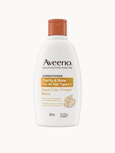 Aveeno Haircare Clarify and Shine+ Apple Cider Vinegar Conditioner 300ml - Thumbnail 2