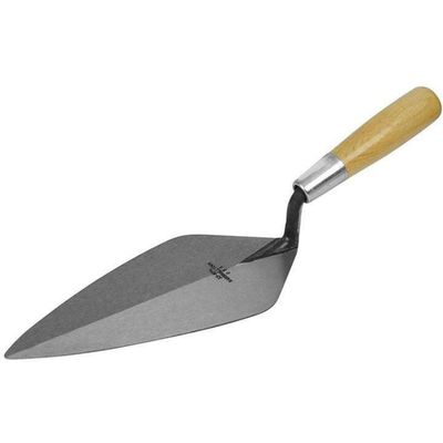 Marshalltown 3310 London Brick Trowel With Wooden Handle 10in M-T-3310XH - Thumbnail 2