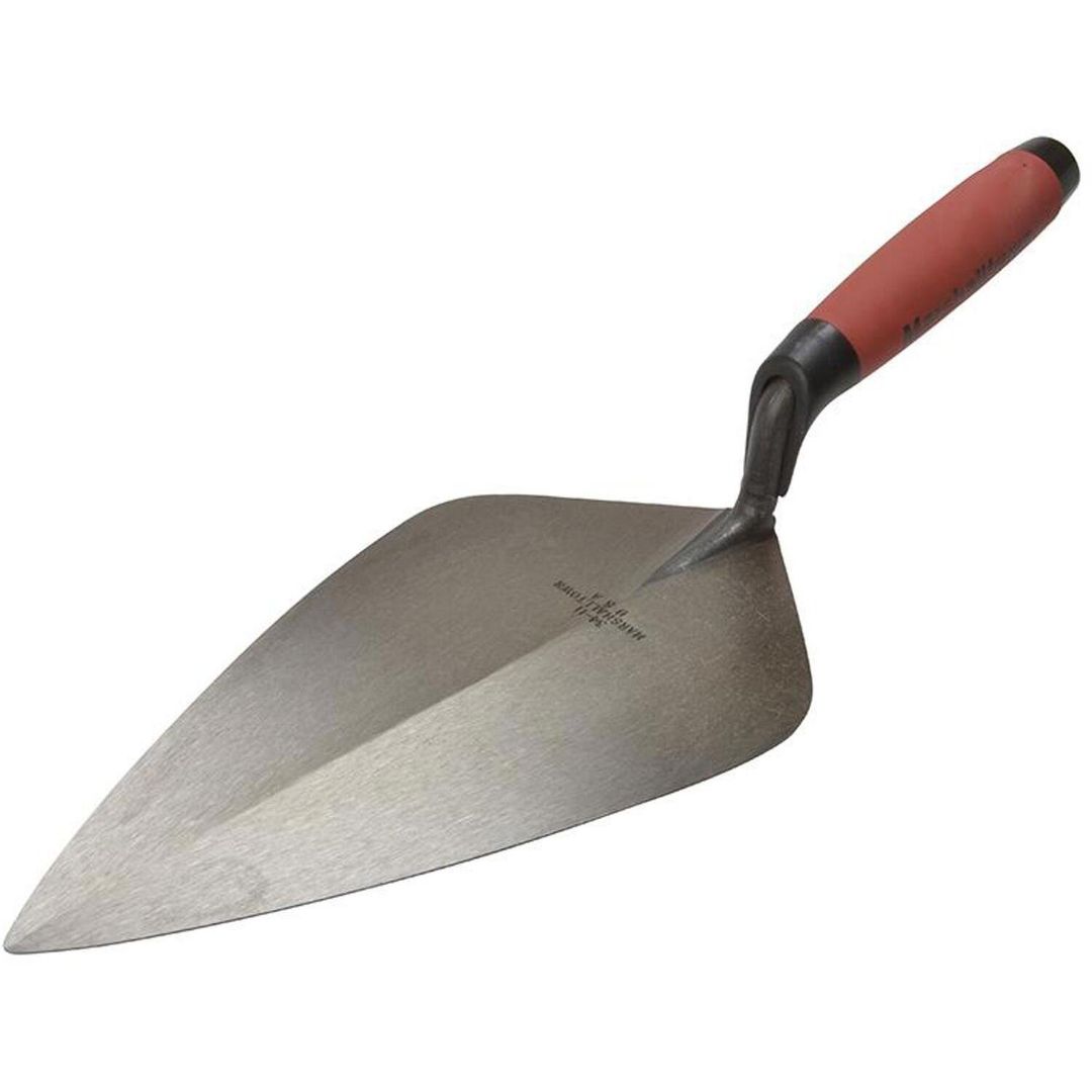 Marshalltown 34D Wide London Pattern Brick Trowel Durasoft Handle 11In - Black - Image 1