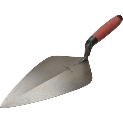 Marshalltown 34D Wide London Pattern Brick Trowel Durasoft Handle 11In - Black - Thumbnail 2