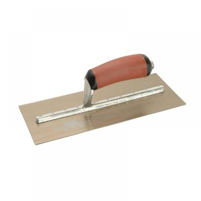 Marshalltown MPB1GSD PermaShape gold stainless finishing trowel, DuraSoft grip, 11 x 4.1/2in - Gold - Thumbnail 3