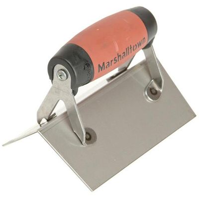 Marshalltown 67Ssd Stainless Steel External Corner Trowel Square Durasoft Handle - Black