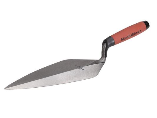 Marshalltown, M3412FGHLR, London Pattern Low Lift Brick Trowel, 12In, Steel, N/A - Red