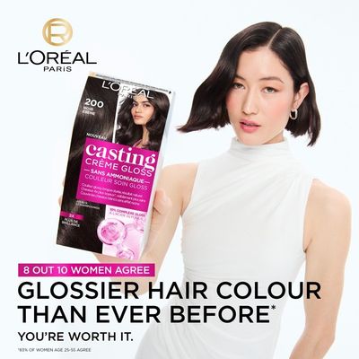 L'Oreal Paris Casting Crème Gloss Semi-Permanent Glossing Hair Dye | 500 Medium Brown,