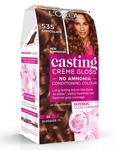 L'Oreal Paris Casting Creme Gloss Chocolate Brown 535 Semi Permanent Hair Dye