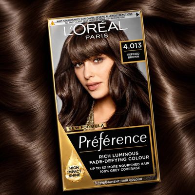 L'Oreal Paris Preference 4.013 Refined Brown Permanent Hair Dye - Black - Thumbnail 2