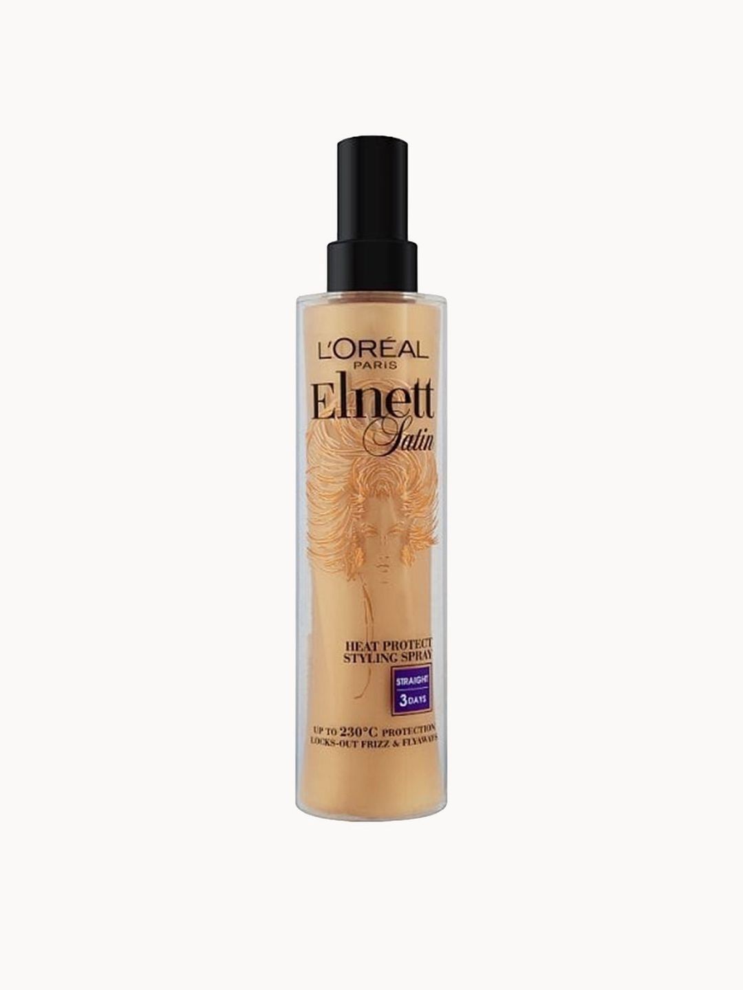 L'Oréal Paris Elnett Satin Heat Protect Spray - Smooth Blow Dry 170ml - Image 1