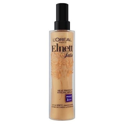 L'Oréal Paris Elnett Satin Heat Protect Spray - Smooth Blow Dry 170ml - Thumbnail 2