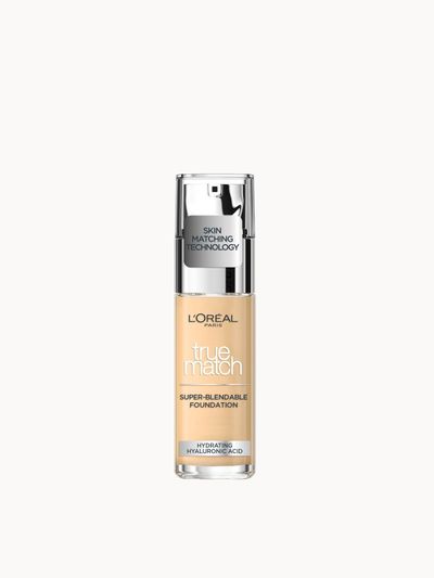 L'Oréal Paris True Match Liquid Foundation with SPF and Hyaluronic Acid 30ml (Various Shades) - 1N Ivory