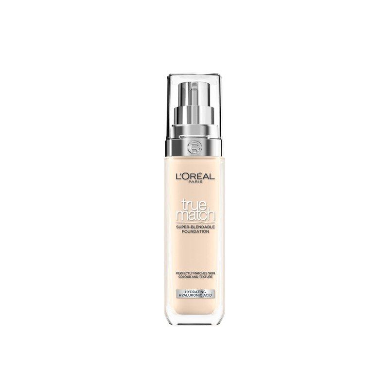 L'Oreal Paris True Match Hydrating Liquid Foundation Spf 16 | 1W Golden Ivory, 30ml - Image 1
