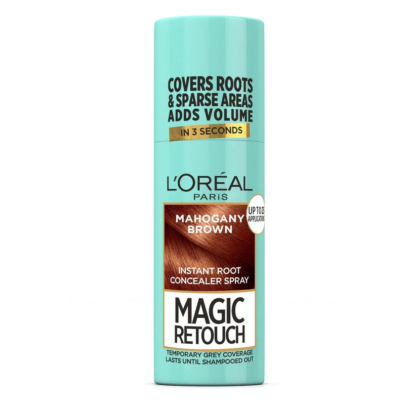 L’Oréal Paris Magic Retouch Temporary Instant Root Concealer Spray 75ml (Various Colours) - Mahogany Brown - Image 1