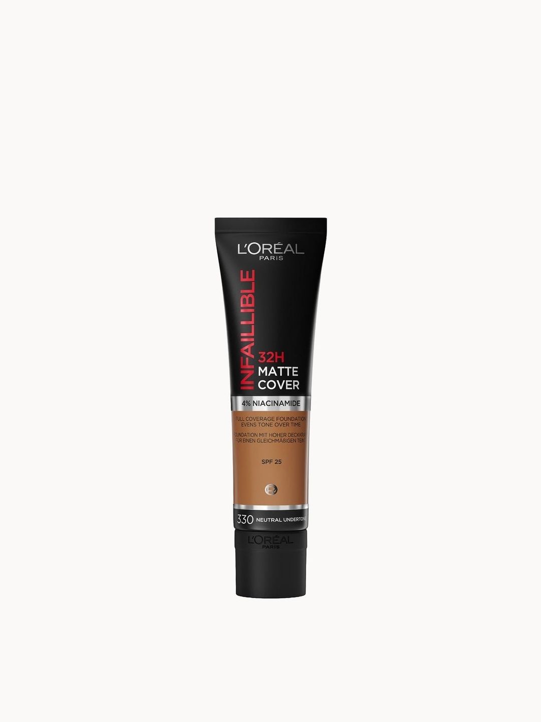 L'Oréal Paris Infaillible 32H Matte Cover Liquid Foundation in Hazelnut | Size: 30ml - Image 1