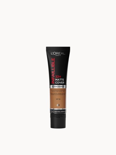 L'Oréal Paris Infaillible 32H Matte Cover Liquid Foundation in Hazelnut | Size: 30ml