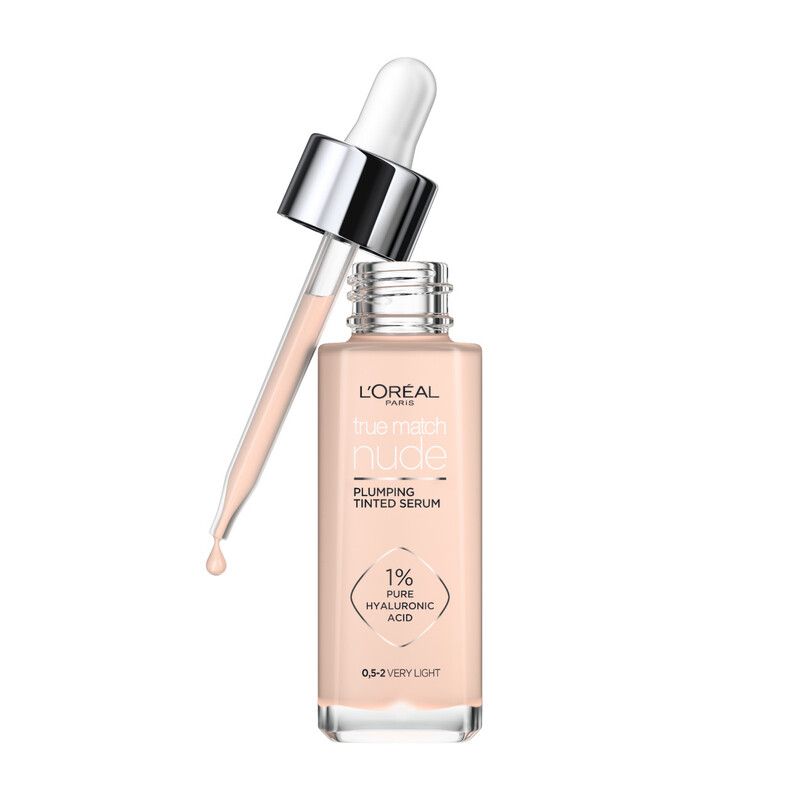 L'Oréal Paris True Match Nude Plumping Tinted Serum (Various Shades) - 0.5-2 Very Light - Image 1