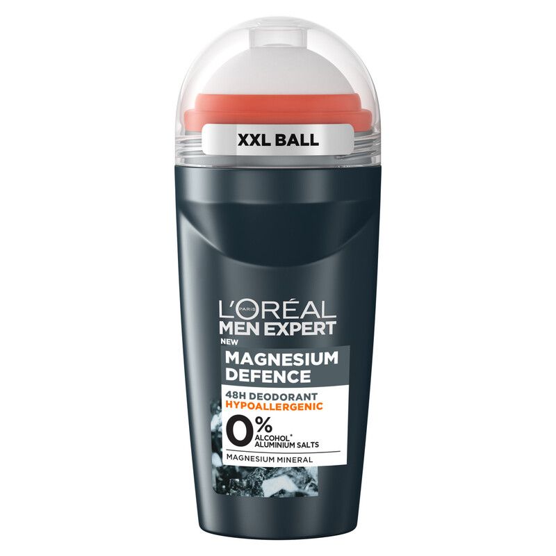 L'Oréal Paris Men Expert Magnesium Defence Hypoallergenic 48 Hour Roll-On Deodorant 50ml - Image 1
