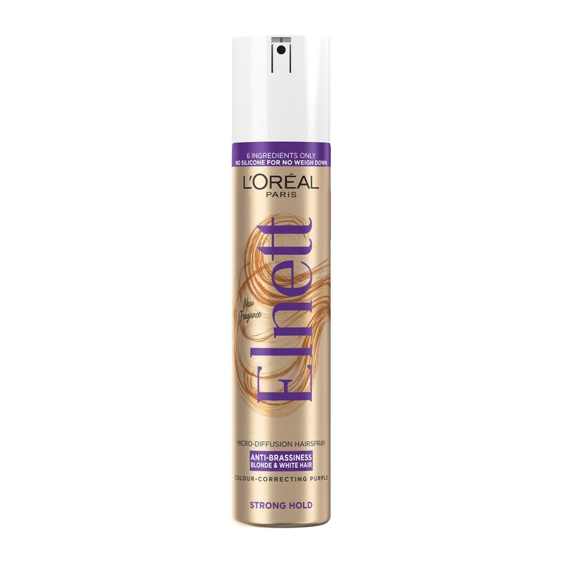 L'Oréal Paris Elnett Hairspray Anti-Brassiness for Blonde and White Hair 200ml - Image 1