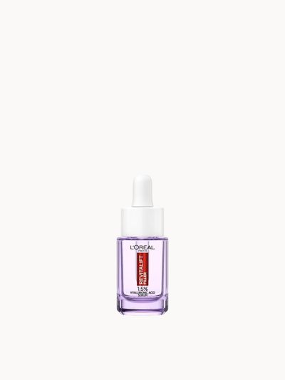 L'Oréal Paris Revitalift Filler Serum, 1.5% Pure Hyaluronic Acid, High Molecular and Micro Hyaluronic acid, Replumping and Hydrating, 15ml
