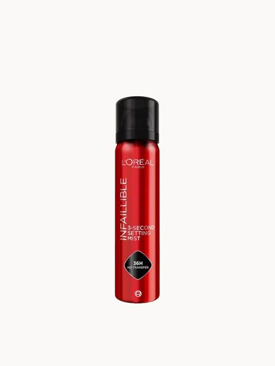 L'Oréal Paris Infallible 3-Second Makeup Setting Spray (Various Sizes) - 75ml
