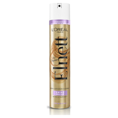 L'Oréal Paris Elnett Hair Spray for dull hair with Vitamin E | Size: 400ml - Thumbnail 2