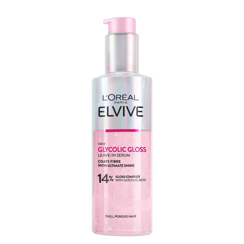 L'Oréal Paris Elvive Glycolic Gloss Leave-in Serum for Dull Hair 150ml - Image 1