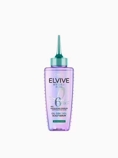 L'Oréal Paris Elvive Hydra Pure Exfoliating Pre-Shampoo Scalp Serum with Salicylic Acid, for Oily Scalp & Roots | Size: 102ml