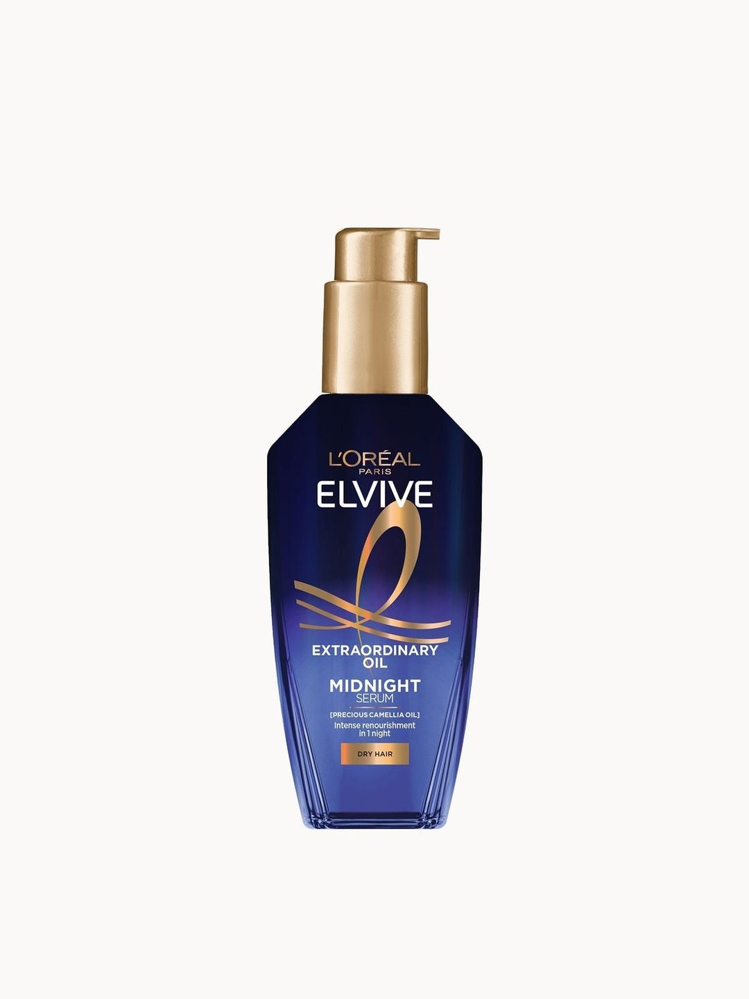 L'Oréal Paris Elvive Extraordinary Oil Midnight Renourishing Hair Treatment Serum for Dry Hair 100ml - Image 1