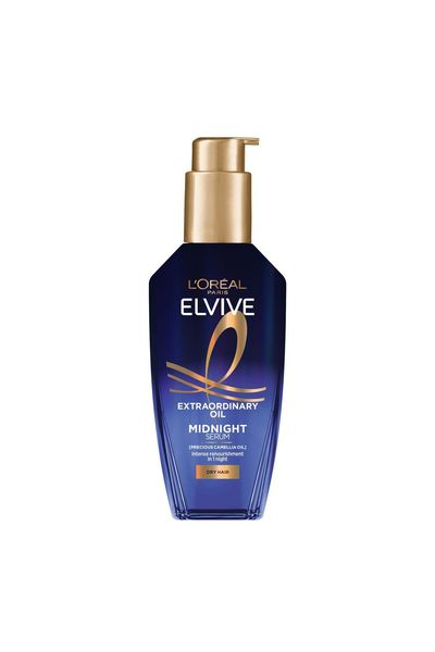 L'Oréal Paris Elvive Extraordinary Oil Midnight Renourishing Hair Treatment Serum for Dry Hair 100ml - Thumbnail 2