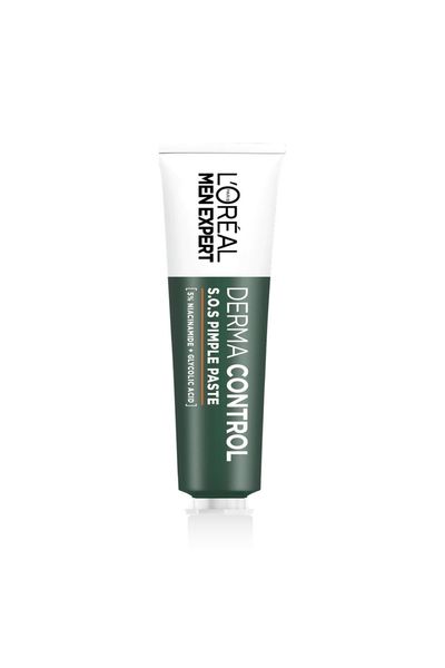 L'Oréal Men Expert Derma Control S.O.S Pimple Paste with 5% Niacinamide + Glycolic Acid 45ml - Thumbnail 2
