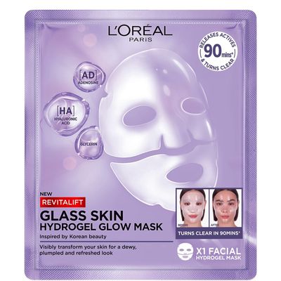 L'Oréal Paris Revitalift Filler Glass Skin Hydrogel Glow Mask Single Pack - Thumbnail 2