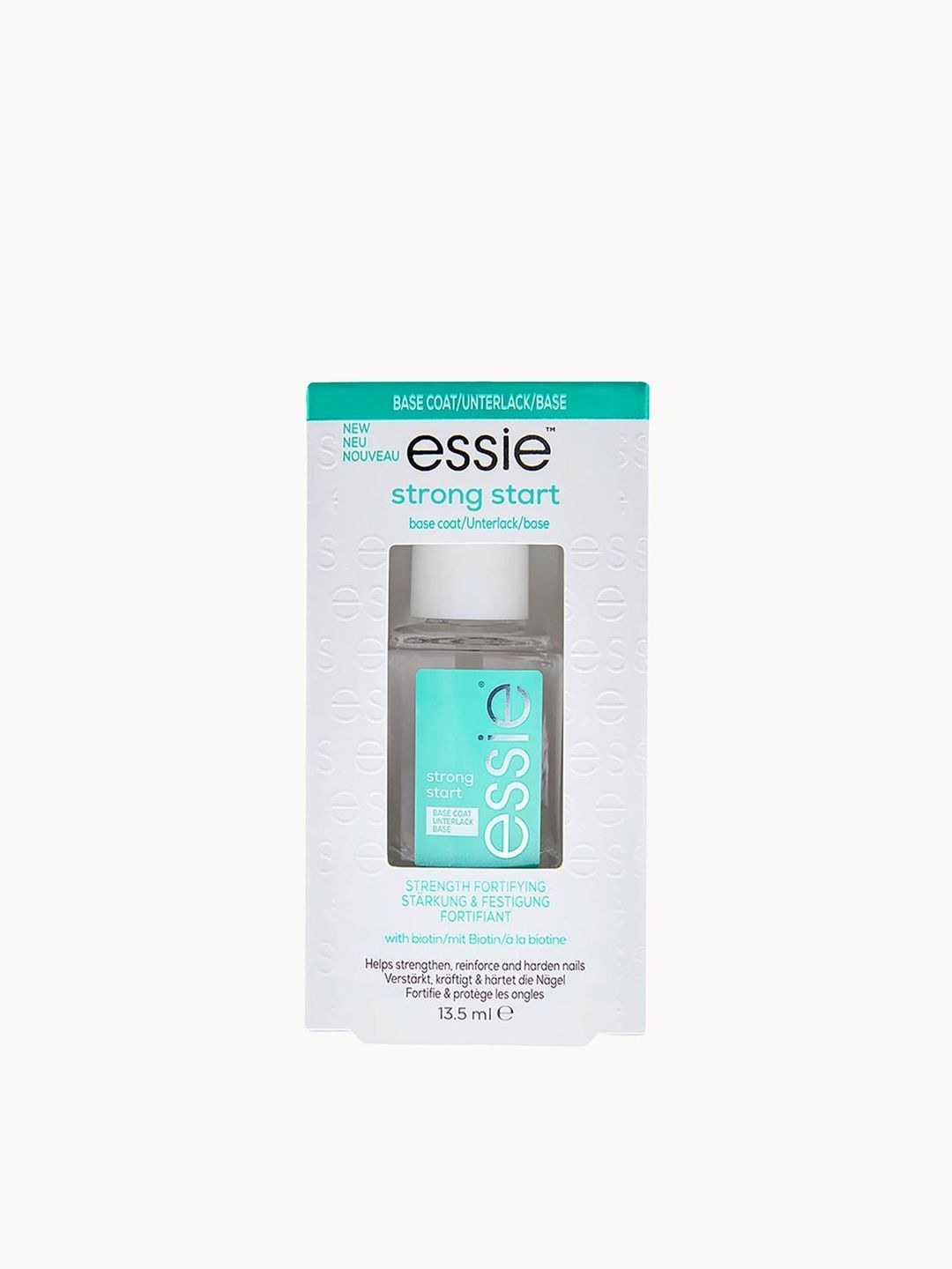 Essie Nail Polish Nail Care Strong Start Ridge Filling, Smoothing Nail Polish Clear Base Coat | Size: 13.5ml - Image 1