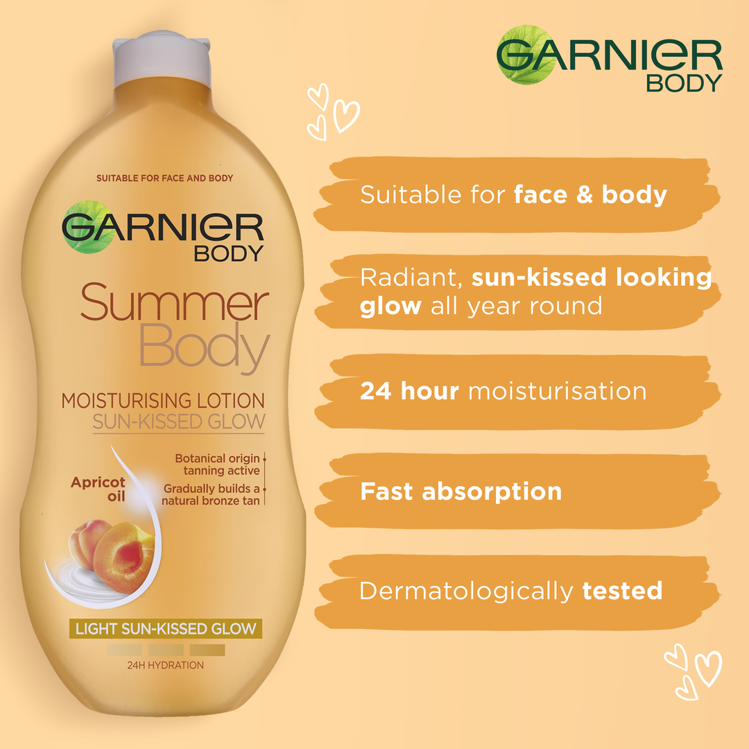 Garnier Summer Body Moisturising Lotion Sunkissed Glow - Gold - Image 1