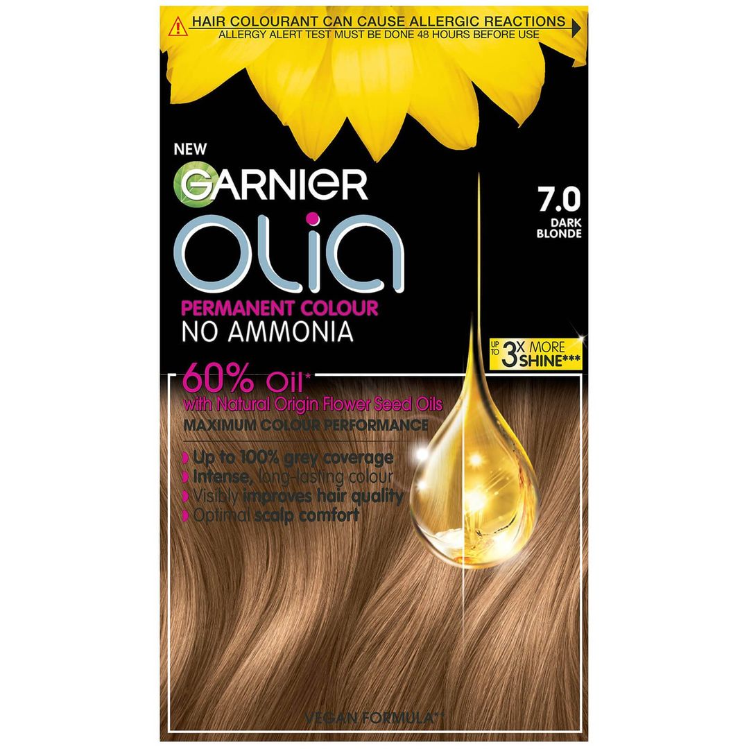 Garnier Olia Permanent Hair Dye (Various Shades) - 7.0 Dark Blonde - Image 1