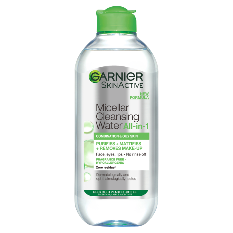 Garnier SkinActive Micellar Cleansing Water Combination Skin 400ml - White - Image 1