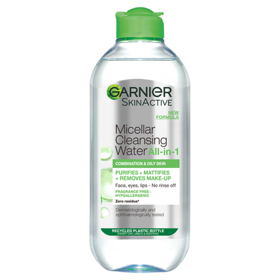 Garnier SkinActive Micellar Cleansing Water Combination Skin 400ml - White