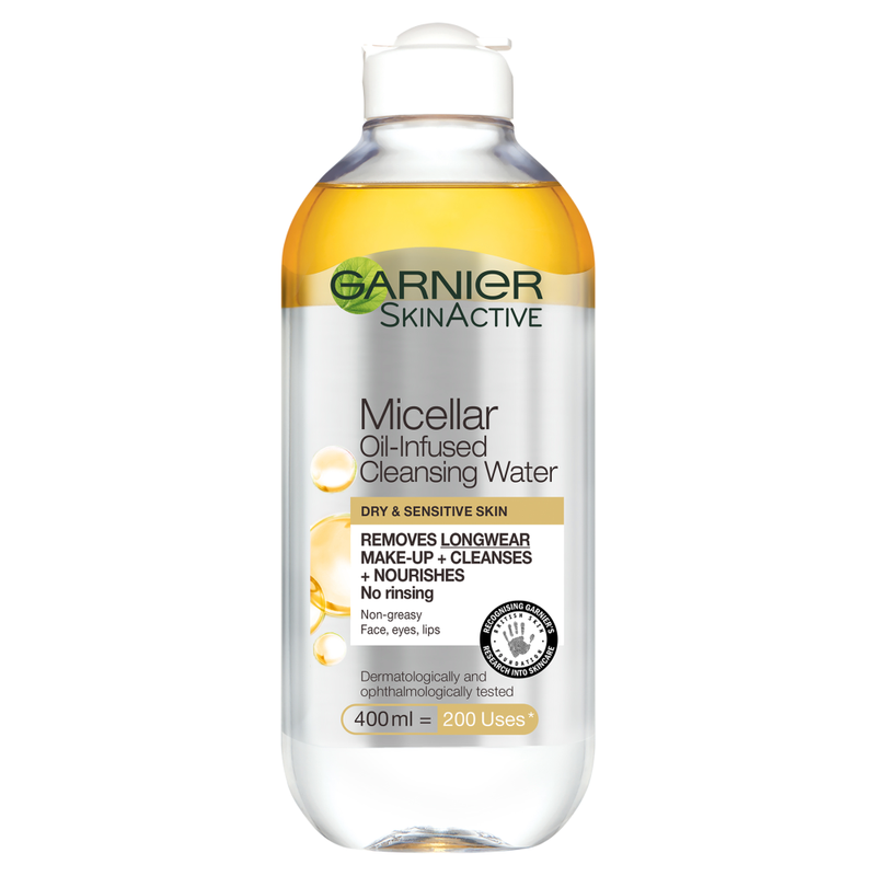 Garnier Micellar Water Oil Infused Facial Cleanser and Makeup Remover 400ml - Image 1